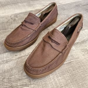 COLE HAAN MEN'S PINCH WEEKENDER LOAFERS (C13426) JAVA FABRIC GUM SIZE 8.5M